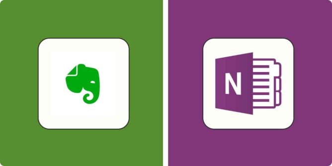 Evernote vs. OneNote, Evernote and OneNote